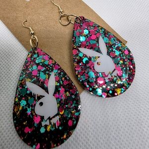 PLAYBOY Multicolor Glitter Earrings